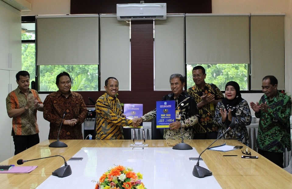 Kampus Biru ITN Malang resmi menjalin MoU dengan Universitas Pancamarga Probolinggo, Rabu (15/01/2020). (Foto: Yanuar/humas)