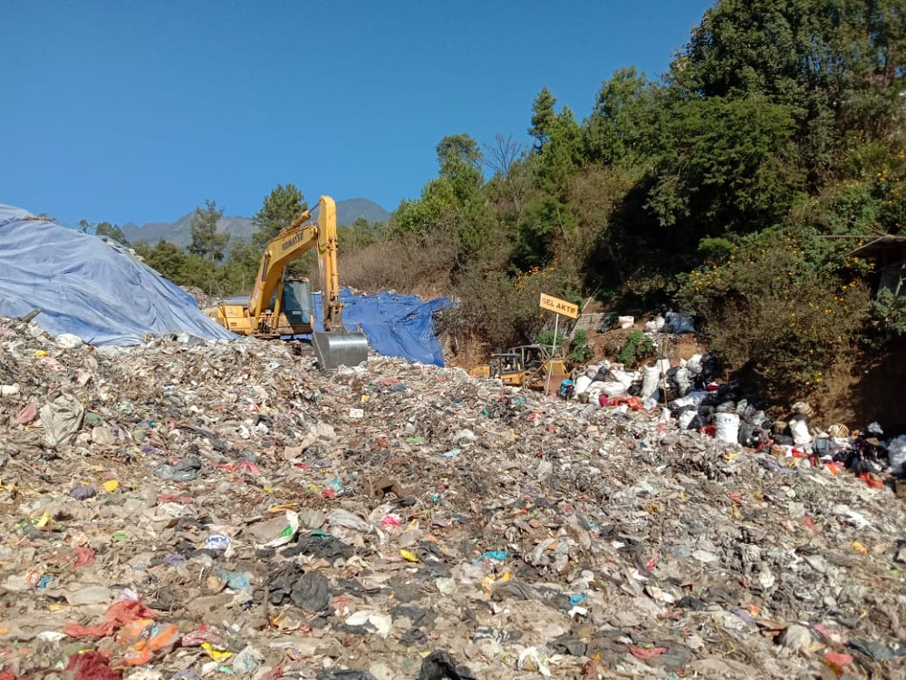 Kondisi TPA Tlekung di wilayah Desa Tlekung, Kecamatan Junrejo, Kota Batu. (Foto: Istimewa)