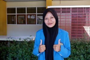 Feby Wulandari, lulusan terbaik Teknik Mesin S-1, Fakultas Teknologi Industri (FTI), ITN Malang