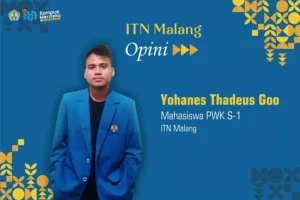 Yohanes Thadeus Goo, mahasiswa PWK ITN Malang, Angkatan 2021.