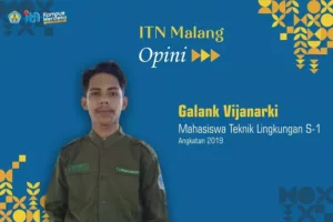 Galank Vijanarki, mahasiswa Teknik Lingkungan S-1 ITN Malang, angkatan 2019